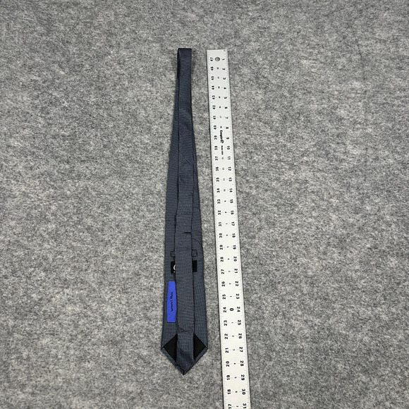 Vintage Carlos Santana Tie Blue With Red Guitar 100% Silk Necktie - Picture 6 of 6